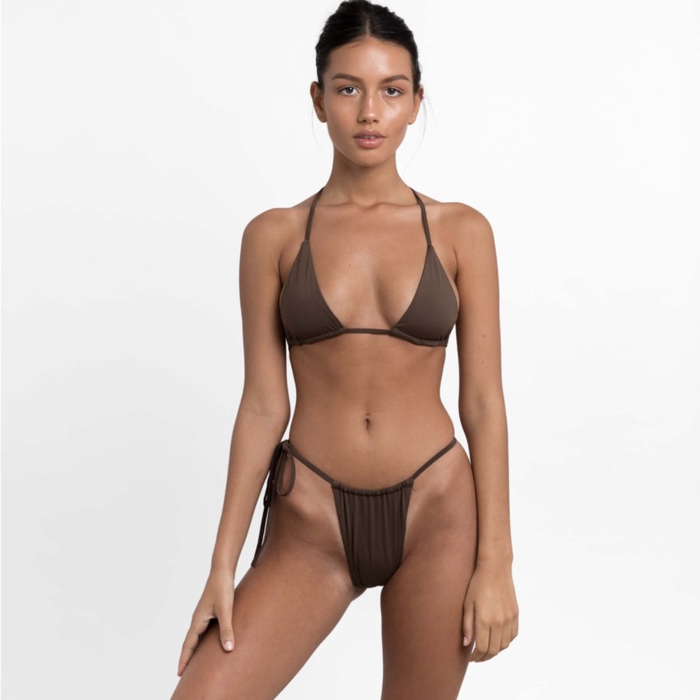 Sculpt Swim Liberty Top & Bottom Set in Mocha